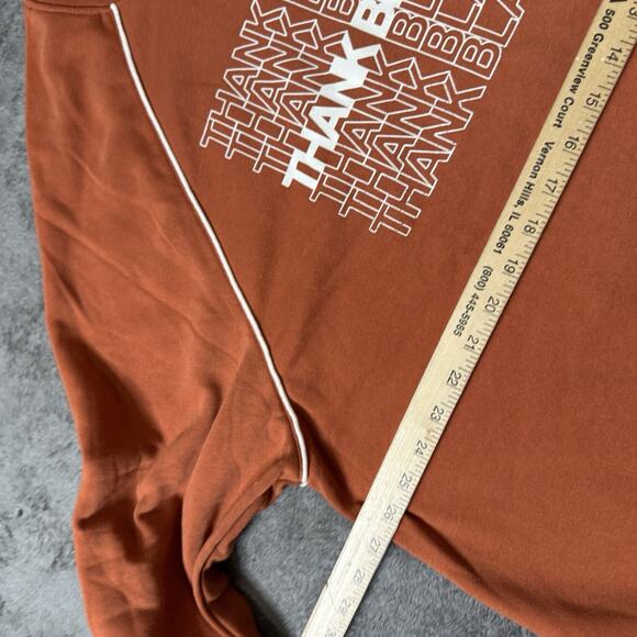 Thank Black Women Sweater Philadelphia Printworks Oversized XXL Orange NWT - Picture 6 of 6